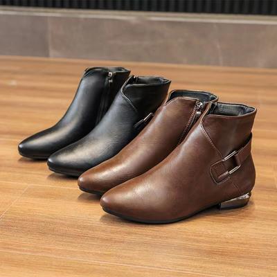 Мягкие кожаные короткие ботинки женские 2024 осень зима новые плоские нескользящие женские туфли женские одинарные ботинки на шнуровке туфли на платформе