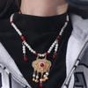 Bead string Hanfu Necklace Chinese Style Pearl Choker Antique Longevity Lock Pendant  Girls