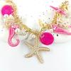 Personalized Design Trendy Tide Ocean Bracelet Women's Bohemian Style Bracelet Pink Starfish Shell Bracelet