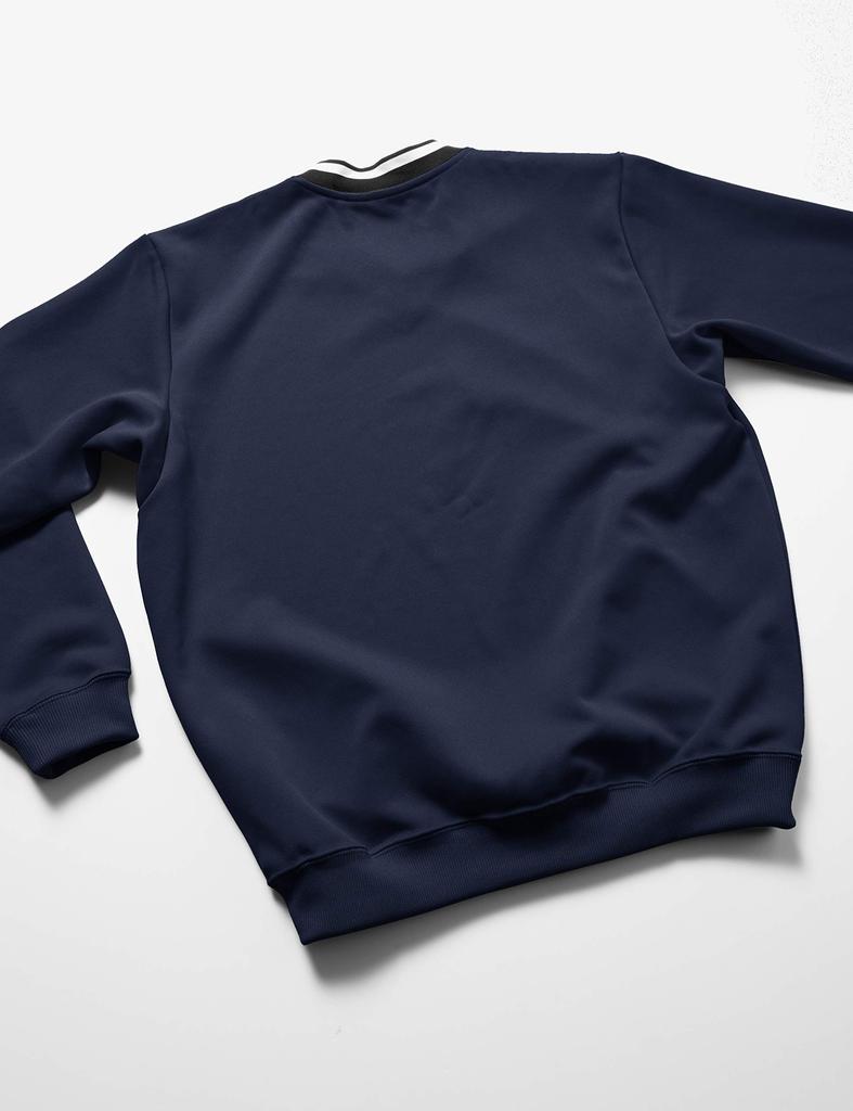 Mizuno Теннисная одежда Толстовка V-образный вырез Плотная впитывающая пот Быстросохнущая эластичная унисекс 62JC8002 Платье Темно-синее Япония M (эквивалент японского размера M)