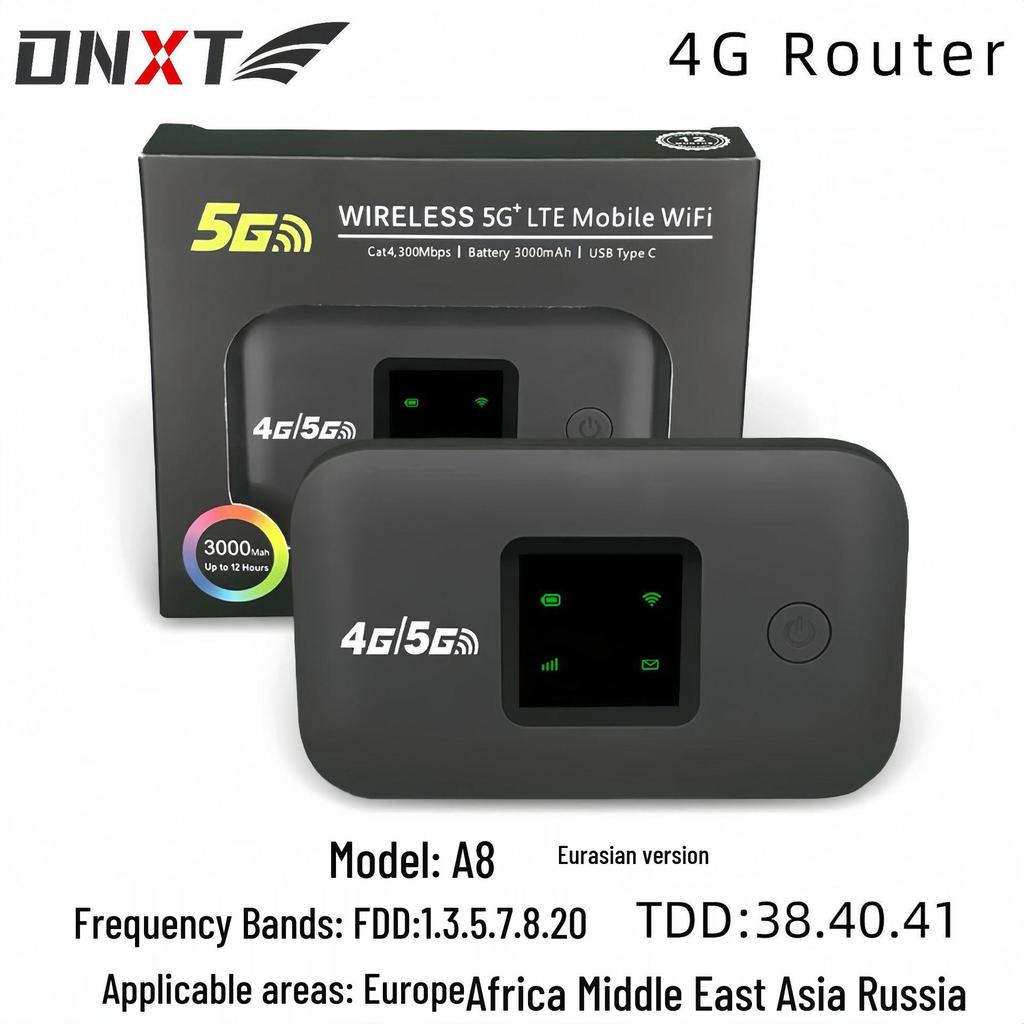 Карманный WiFi-роутер 4G для автомобиля с поддержкой SIM-карты