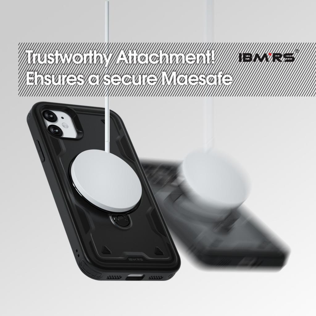 Чехол IBMRS для iPhone XR противоударный [магнитный] с подставкой и шнурком | Совместимость с IBM RS