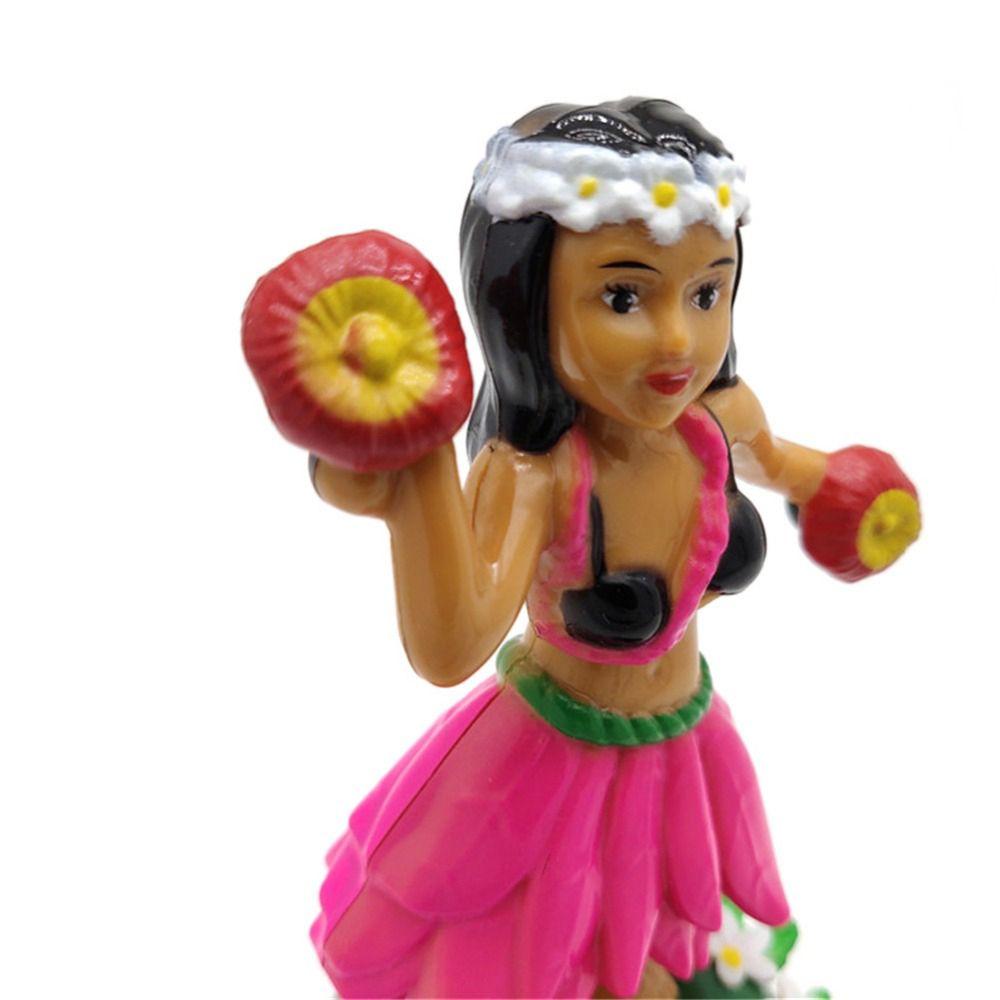 Toy Swinging Bobble Shaking Head Doll Dancing Hula Girl Solar Swinging Doll Swinging Hawaiian Girl