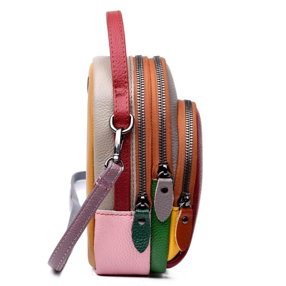 Women Handbag Color Genuine Leather Shoulder Bag Fashion Luxury Female Messenger Bag Designer Mini Mobile Phone Bags and Wallets