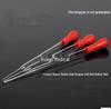 Glass Pipettes with Red Rubber Head, 10cm, 15cm, 20cm; Without Head Option Available