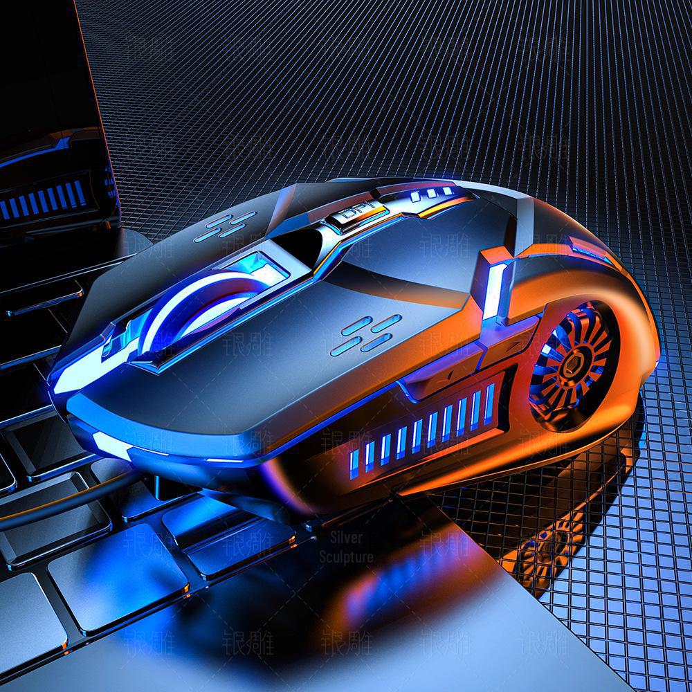 Проводная бесшумная игровая мышь Silver G5 с подсветкой — механическая конструкция для киберспорта и компьютерных аксессуаров