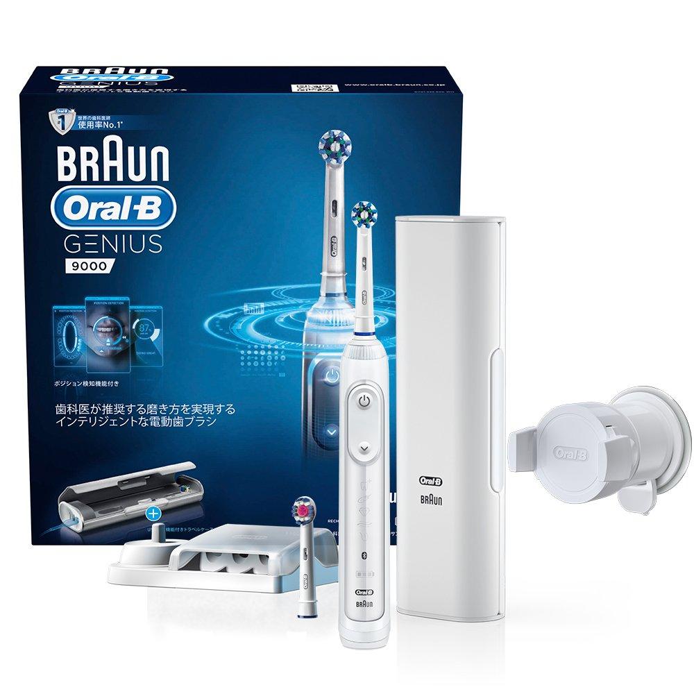 Braun Электрическая зубная щетка Oral B Genius 9000, в комплект входит щетка белого цвета D7015256XCWH D7015256XCWH Многофункциональная/Отбеливающая