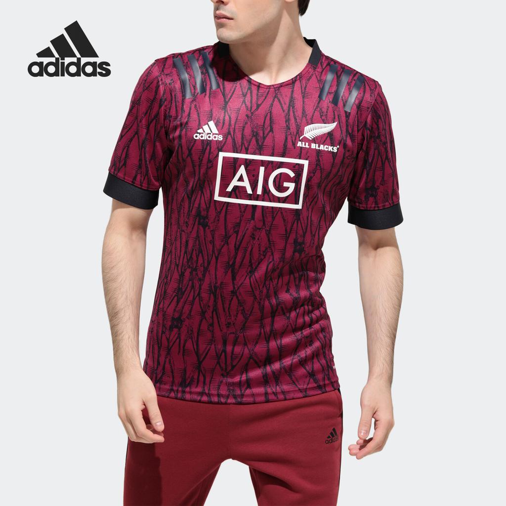 Adidas Mens Rugby Short Sleeve Crew Neck T-Shirt Men Tops EH5588