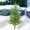 Artificial and Cypress Tree Plant with Ground Lifelike Xmas Decor Christmas for Outside