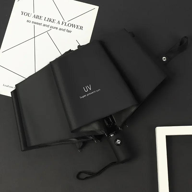 72 Bone ветрозащитный автоматический зонт с усиленной защитой от ультрафиолета двойного назначения Sunproo Anti-Storm складной взрослый прочный дождевик