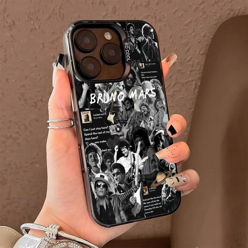 Чехол для телефона B-Bruno M-Mars Singer для IPhone 17 16 15 14 13 Pro 12 11 Pro Max PLUS Цветная задняя крышка