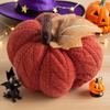 Yousheng 1/3Pcs Mini Knit Pumpkins Realistic Looking Faux Fall Harvest Crochet Pumpkins Thanksgiving Table Setting Small Knit Pumpkins