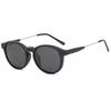 Magnetic Round Frame Polarized Clip-on Sunglasses Set for Men & Women - 5 Interchangeable Lenses