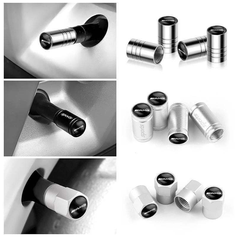 Car Tire Wheel Valve Caps Cover/Car Key Chain Ring Keychain For Mercedes Benz AMG GLC W203 W206 W205 W220 W211 W212 W124 E Class VS3