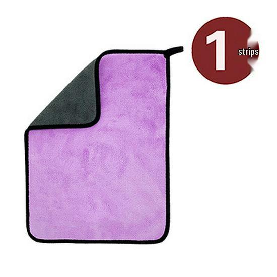 Double-Sided Thick Microfiber Car Wash Towel - Absorbent Detailing Cloth