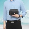Men's Anti-theft Bag Genuine Leather Fingerprint Lock Top Layer Cowhide Clutch Bag Advanced Sense Multi-functional Men's Clutch Bag