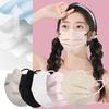 50pcs Morandi Color Disposable Face Mask Butterfly Shaped Design Protective Face Cover