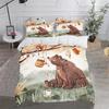 Cute Bear Cartoon Duvet Cover Home Printed Pillowcase Set Adult Bedroom Children Comforter Bedding