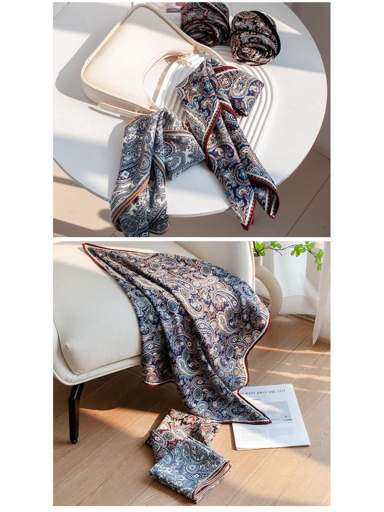2025 Autumn Women's Decorative Square Scarf – Elegant Self-Use Gift, Neck Warmer, Sun Protection, Exquisite Temperament.