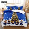 Рождественская атмосфера комплект постельного белья пододеяльник комплект 3D постельное белье цифровая печать комплект постельного белья размера Queen Fashion Design