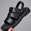 Летние мягкие сандалии мужские кожаные классические римские сандалии тапочки уличные кроссовки пляжные резиновые шлепанцы мужские водные походные сандалии