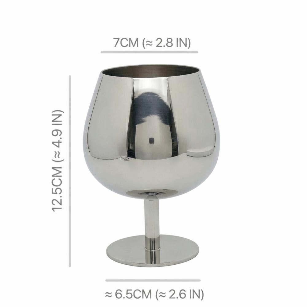 300ml Dessert Cup Rustless Steel Wine Cup Elegant Ice Cream Cup  Home Use
