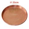 Pure copper fruit plate Handmade hotpot tray Copper Wedding plate A flat plate with two ears Seafood dinner plates