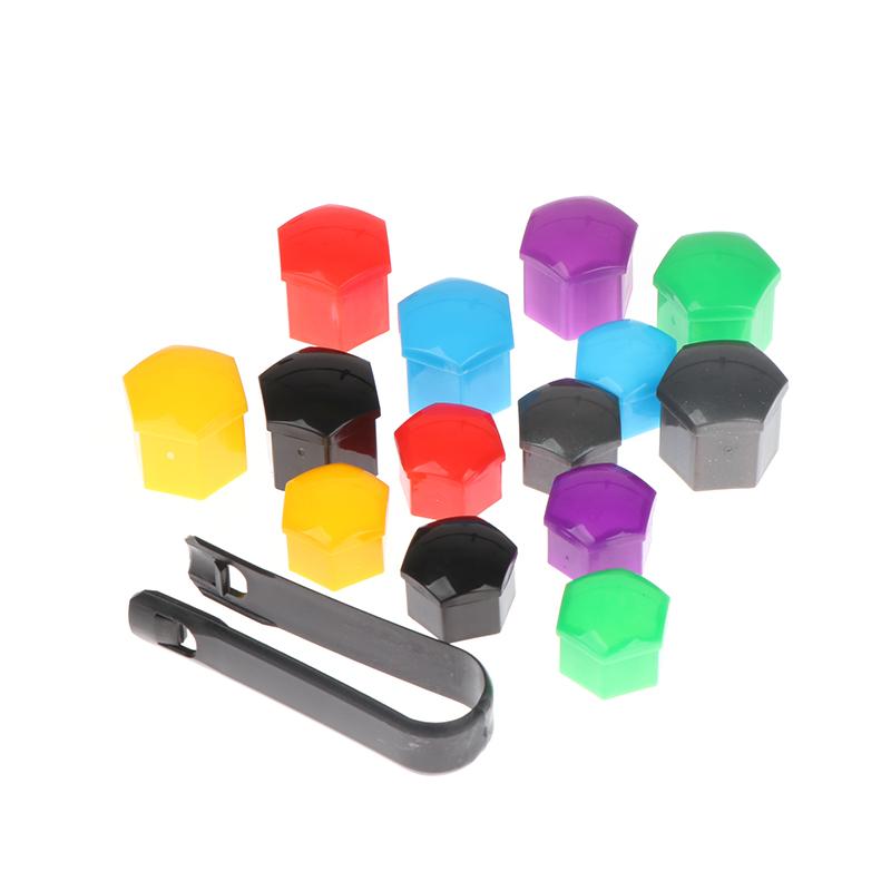 20 шт./компл. 17/19 мм колпачок гайки болта колеса пылезащитный чехол с инструментом для снятия ключа автомобильные аксессуары многоцветный