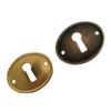 2Pcs Keyhole Cover Plate Oval Insert Furniture Key Escutcheons Door Drawer Plates Protector DIY Jewelry Making Metal Connectors