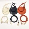 3-Piece DIY Handmade Woven Bucket Bag Set: PU Material Bottom Plate, Drawstring, and Shoulder Strap Accessories