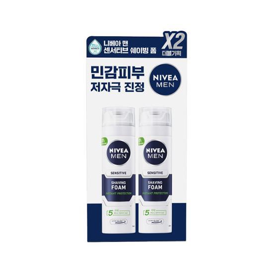 Пена для бритья Nivea Men Sensitive Double Special (200мл+200мл)