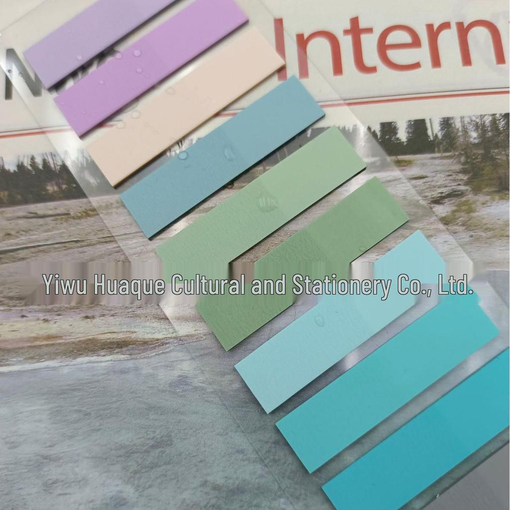 Morandi 60-Color Transparent Sticky Notes - Retro, Self-Adhesive, Compact Index Tabs In Stock