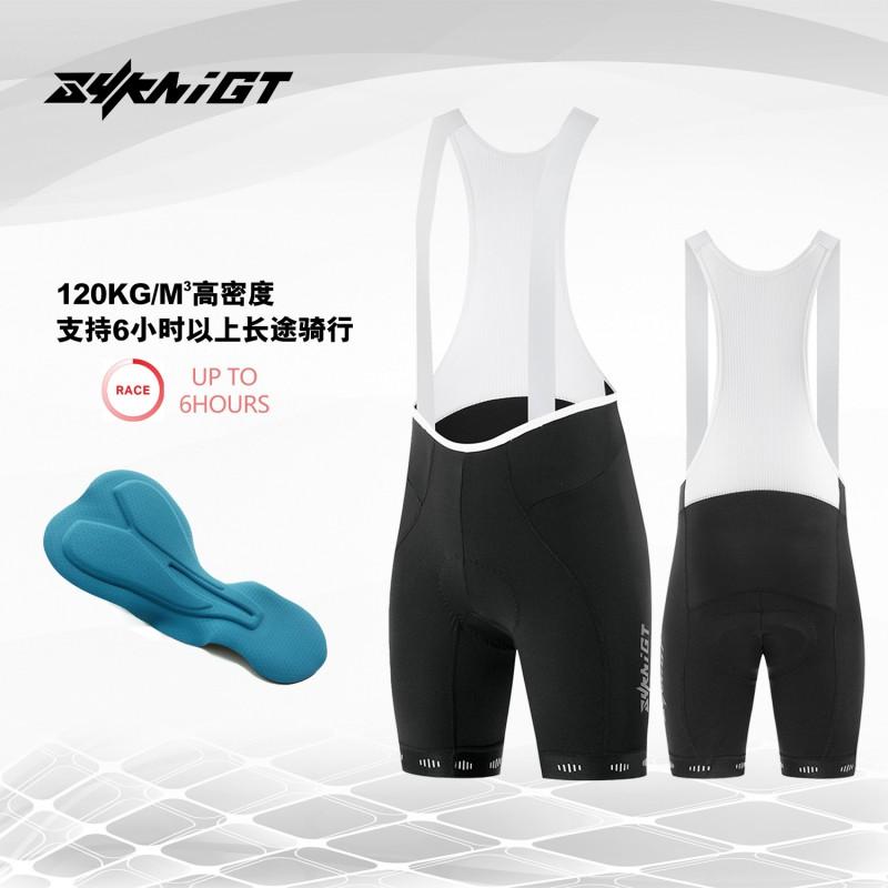 Mens Cycling Bib Shorts With High-Density Gel Pad Breathable Nylon Road Bike Outdoor Riding