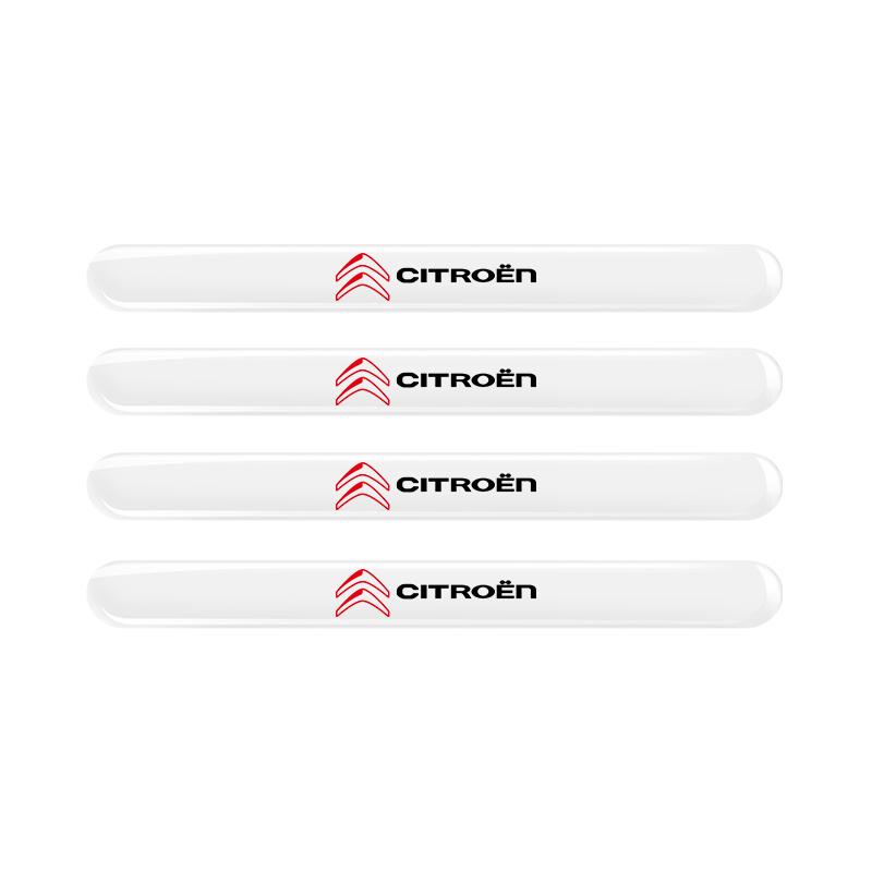 YJTHM1 Car Door Handle Bowl Protective Stickers Anti-collision Decor For Citroen C4 C3 C5 C1 C2 C6 Berlingo C-Elysee Cactus Picasso