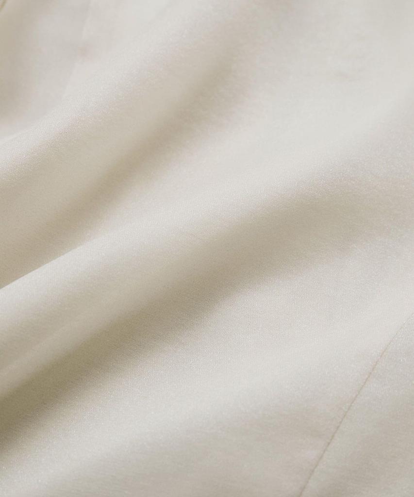 Блузка Прозрачная с оборками Короткий рукав Блузка для Натурального [BIS] [Стирка] Женщины, (16)