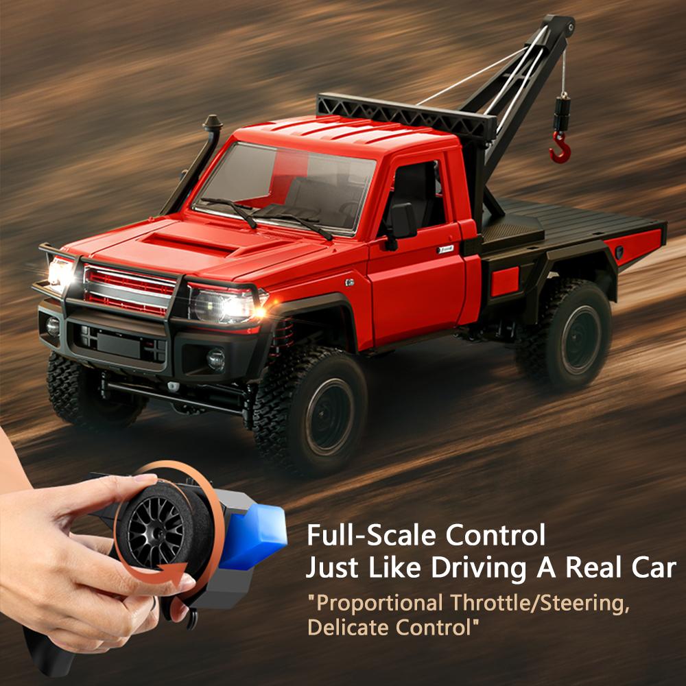 MN82T RC Crawler 1/12 2.4G 4WD Remote Control Off-road Pickup Simulation Crane Vehicle Electric Climbing Car Model Toys for Kids