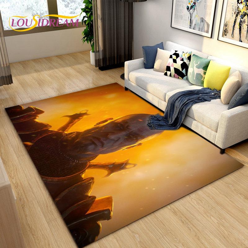 Большой коврик для игры God of War, коврик для геймеров, коврик для гостиной, спальни, дивана, коврик для украшения, детский нескользящий напольный коврик