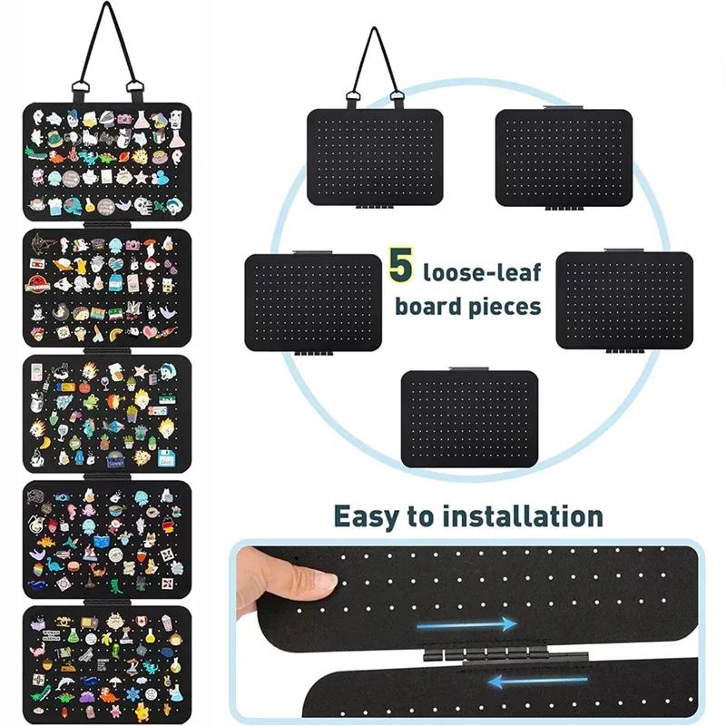 Новые подвесные эмалевые панели для демонстрации лацканных значков, фетровый держатель для значков, пуговиц, брошей, органайзер для ювелирных изделий, подставка для колье, органайзер для серег