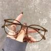 Women'S Round Clear Lens Myopia Glasses Transparent Near Sight Frame Eyeglasses Eyewear Unisex Anti-Blue Ray Diopter Myopia
