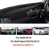 Для Suzuki Swift Sport 2005-2007 2008 2009 2010 коврик для приборной панели, чехол для приборной панели, антигрязный коврик, коврик для автомобиля, защита автомобиля