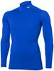 Тренировочная одежда компрессионная сухая рубашка Accel Biogear с высоким воротом и длинным рукавом, впитывающая пот, быстросохнущая, эластичная, с защитой от ультрафиолета, модель 2021 года, цвет синий 2XL