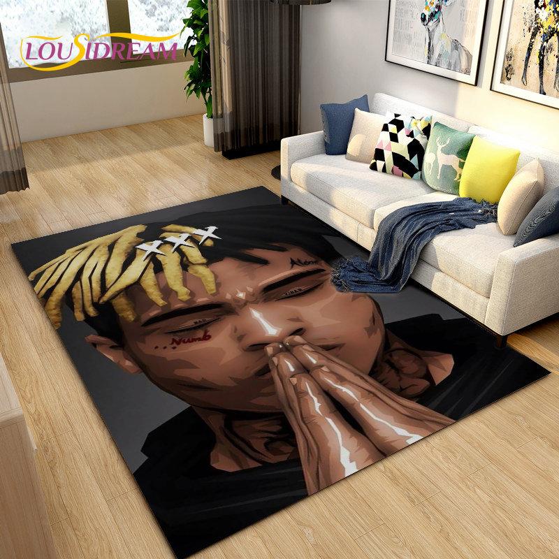 Ковер Legend Star Hip Hop Art Rapper Большой, Ковер для Гостиной Спальни Дивана Прихожей Декор, Детский Нескользящий Напольный Коврик