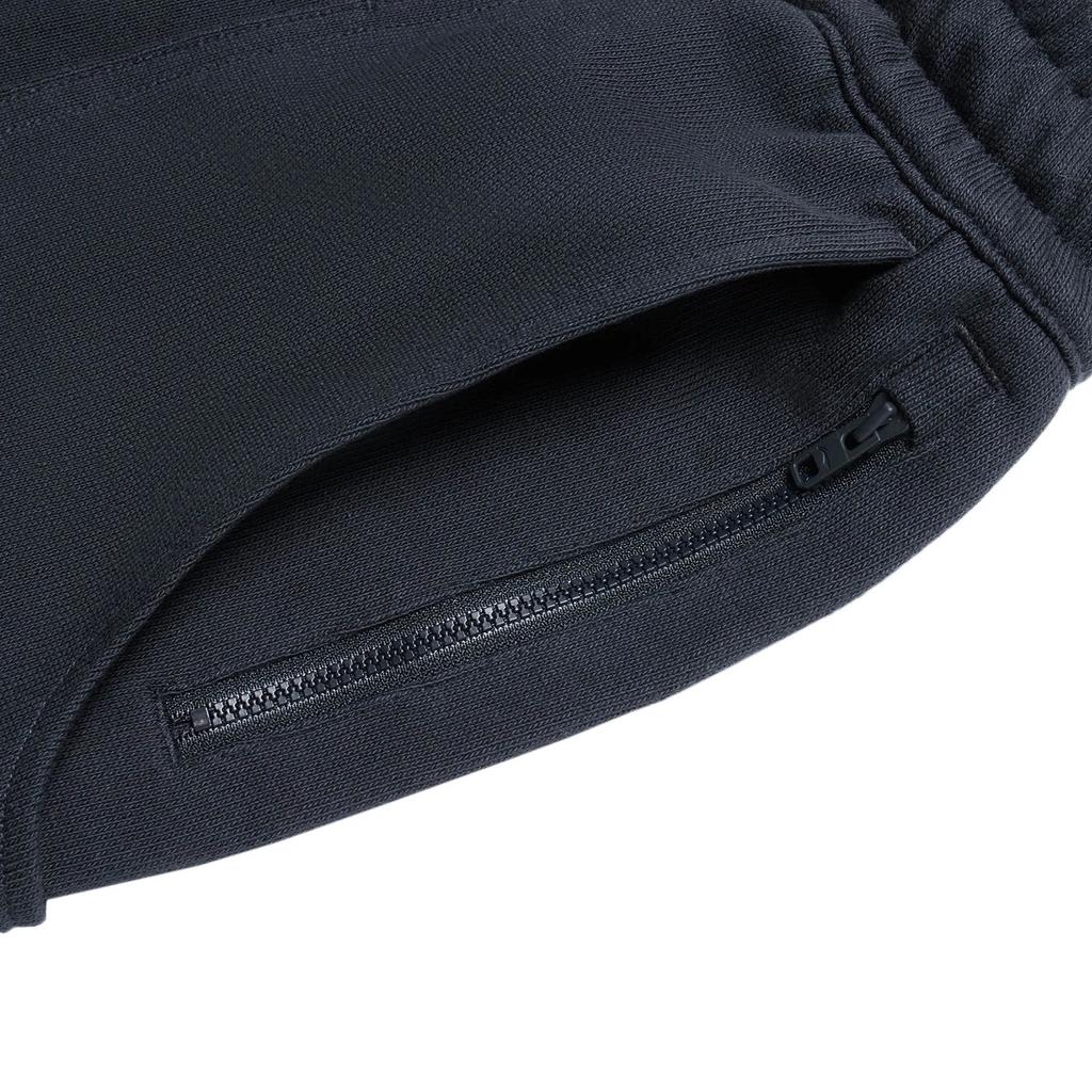 Li Ning X Jackie Chan Collaboration Kung Fu Series Solid Color Logo Mid Belt Straight Loose Casual Shorts Men shorts Charcoal-Black AKST663-2