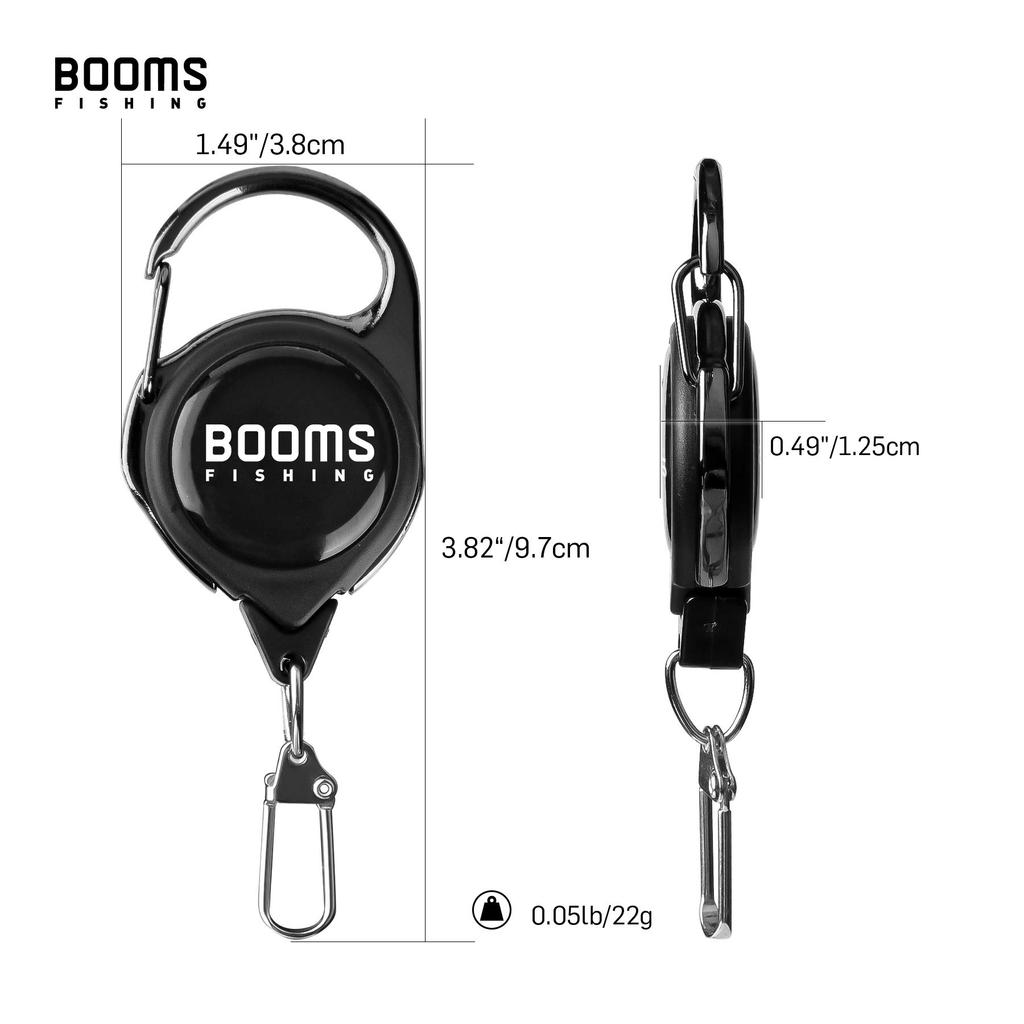 Booms Fishing RG1 Карабин Катушка Рыболовный Ключ Катушка Телескопический Предотвращение Потери 3 Штуки Прикрепляемый