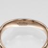 TIFFANY&Co. open heart band Ring K18 Pink Gold/diamond #4.1(US Size) 2.83g Women Used