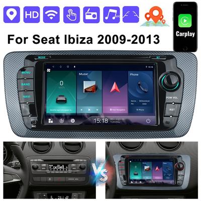4-ядерный Android-автомагнитола для Seat Ibiza 6j 2009 2010 2011 2012 2013 Автомобильное радио WIFI GPS RDS Carplay Мультимедийный проигрыватель