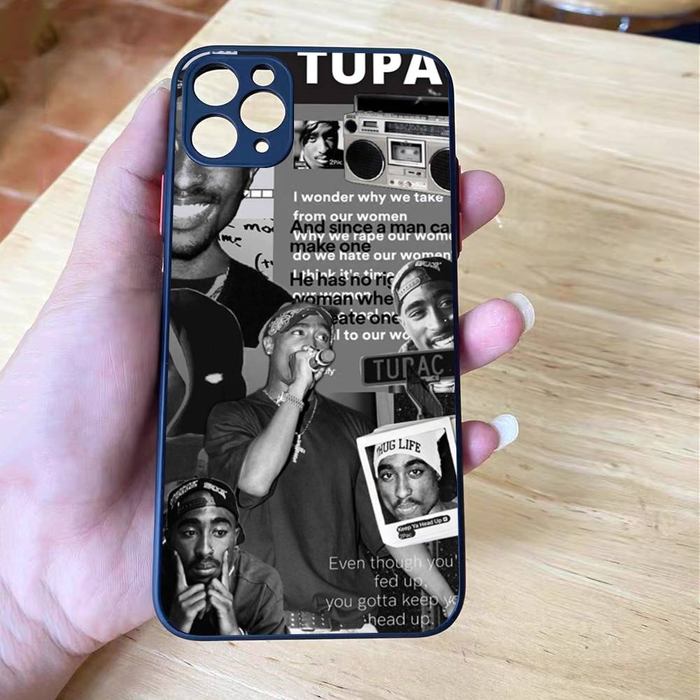 Рэпер 2Pac Певец Тупак Чехол Для iPhone X XS 11 12 13 14 15 16 pro MAX mini Чехол Для Телефона Матовый Ударопрочный