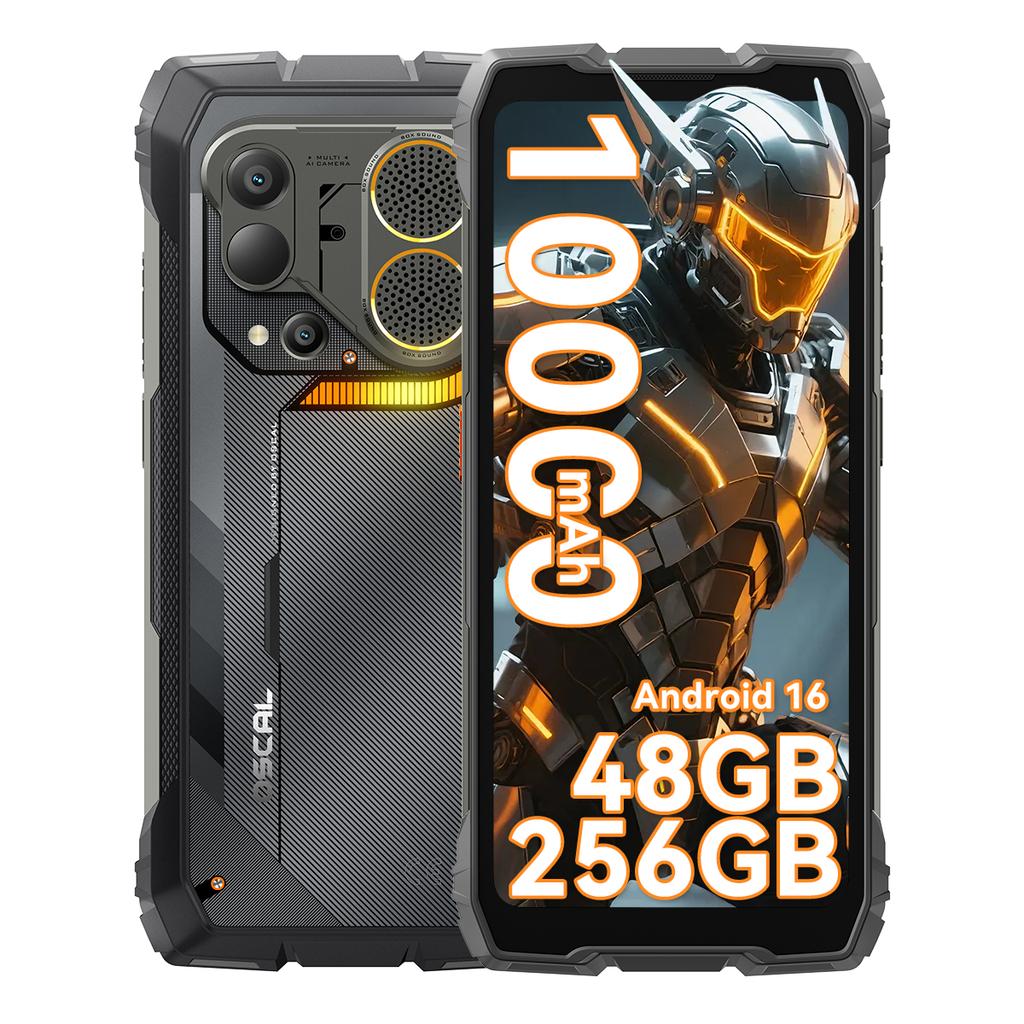 OSCAL PILOT 6 Rugged Mobile Phone with Thermal Imaging 48GB+256GB Android 16 10000mAh Smartphone