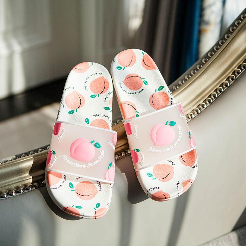 Summer 2024 Cute Slides Multi Color Shoes House Bathroom Bedroom Women's Slippers and Ladies Sandals Transparent Clear Kawaii F
