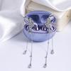 1 пара персонализированных наушников, блестящие клипсы для ушей, аксессуары, звезда, бабочка, пряжка для наушников, универсальное украшение